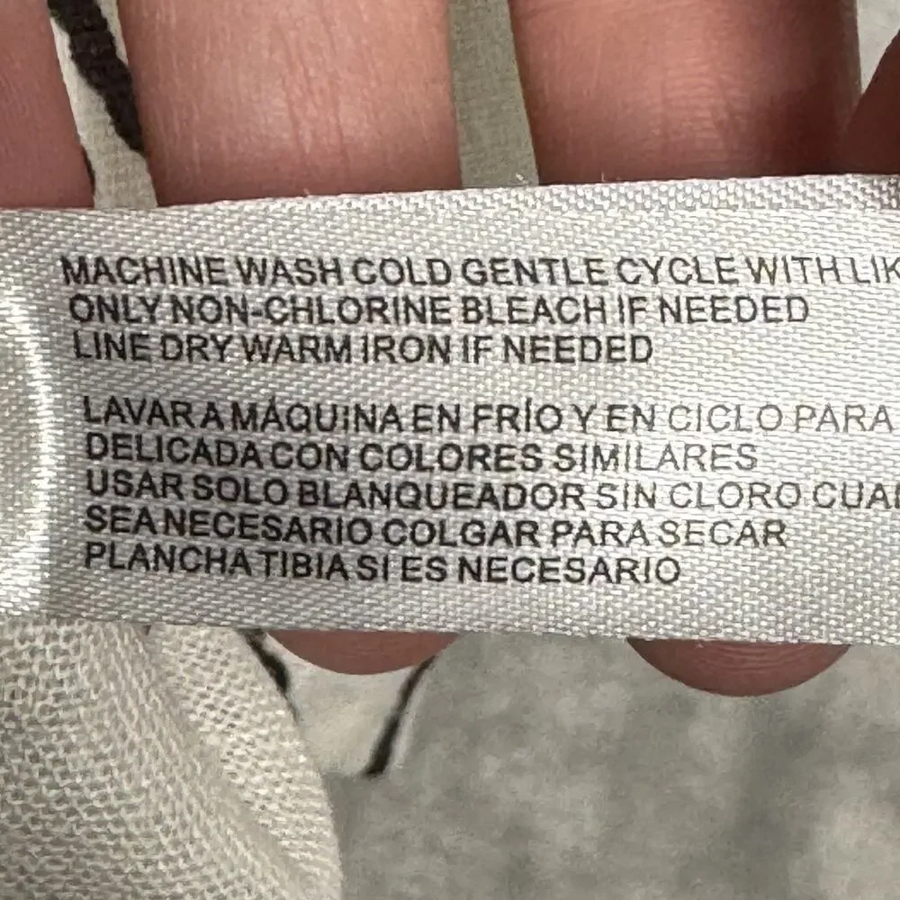 Rich & Famous Tank Top Womens Medium White Brown Paisley Halter Beaded Trim - Picture 7 of 7